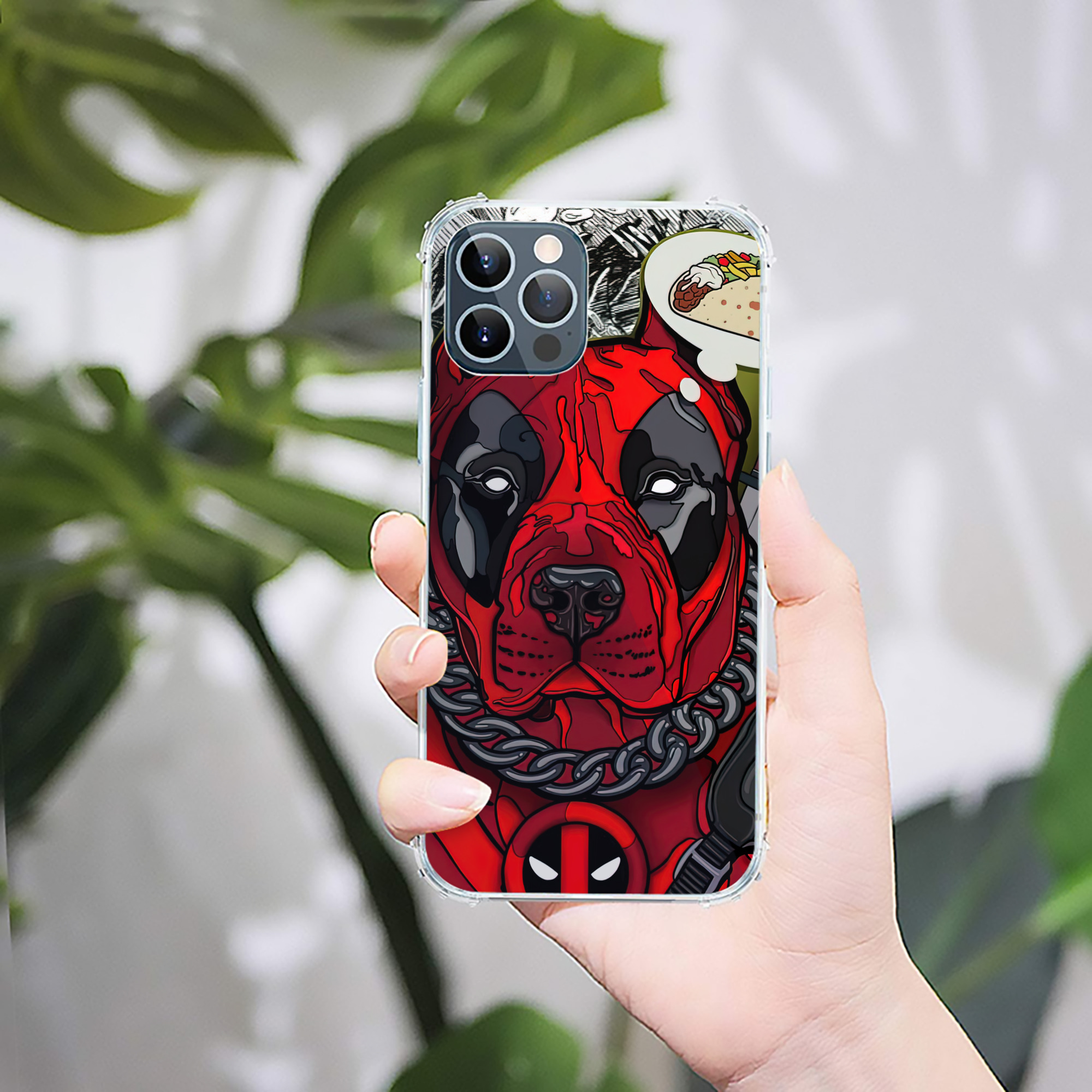 （画像用） Deadpool デッドプール 【iPhone 12シリーズ対応】透明スマホケース（クリアソフトケース）